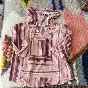 Striped Hooded Pullover